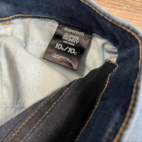 Express mid rise super skinny jeans SZ 10 Short - Picture 4 of 5